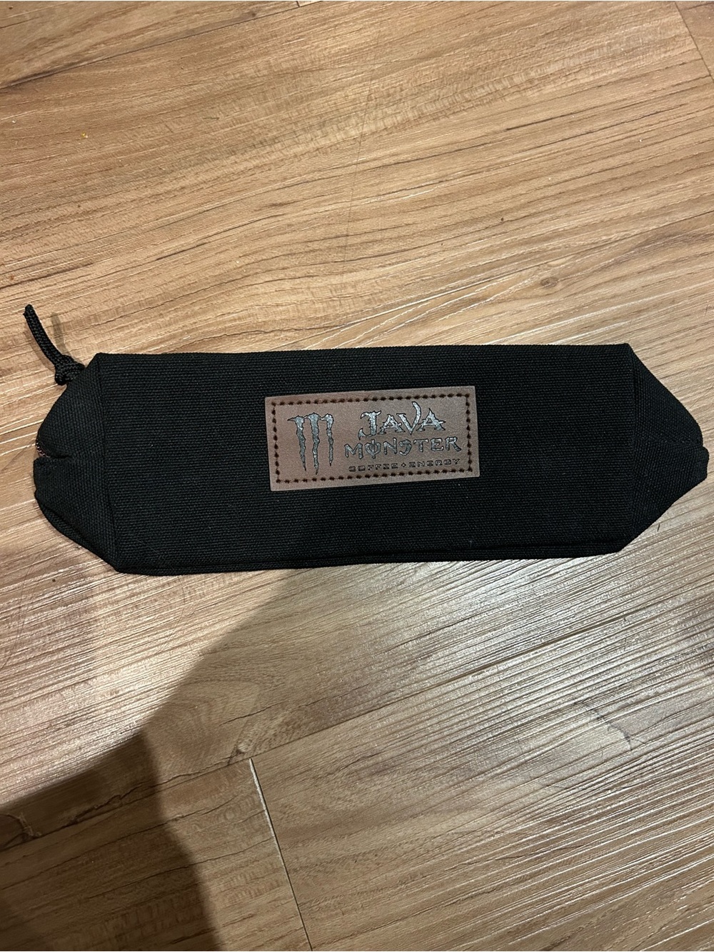 Black Monster Energy branded Canvas Travel Pouch